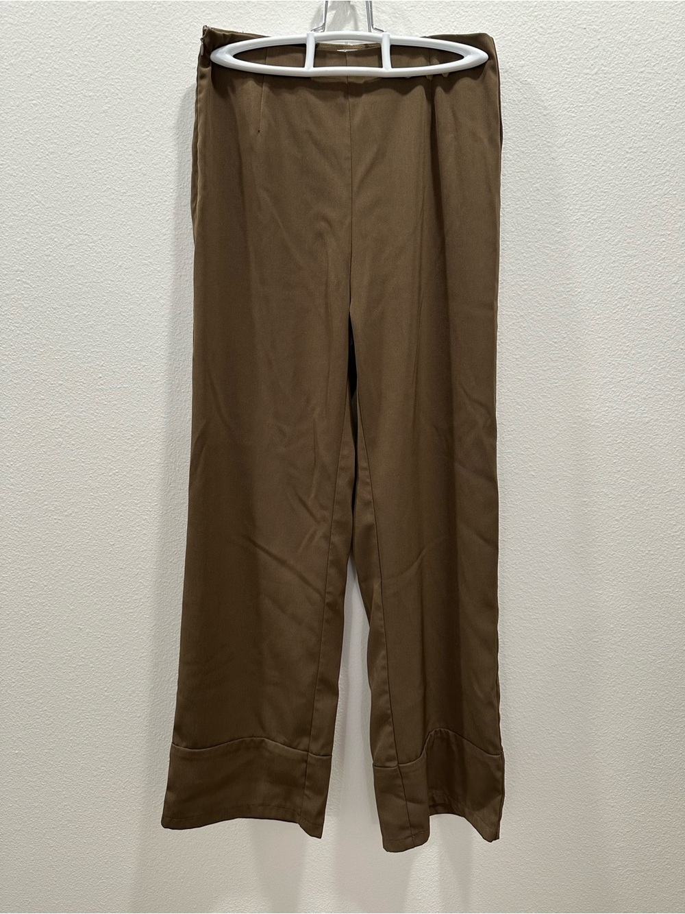Princess Polly Brown Straight-Leg Women's Dress Pants size 2 EUC office trousers